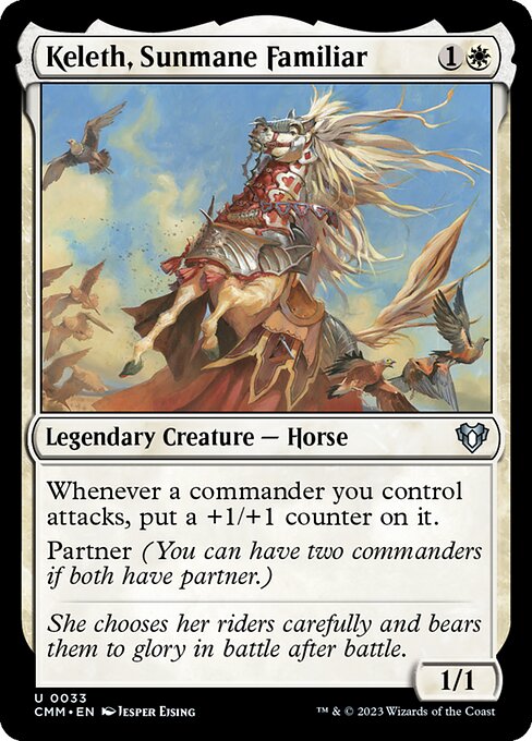 Keleth, Sunmane Familiar (Commander Masters #33)