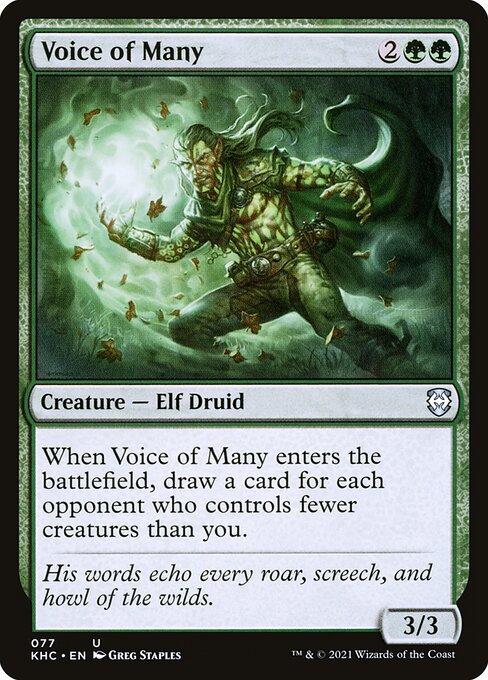 Voice of Many (Kaldheim Commander #77)