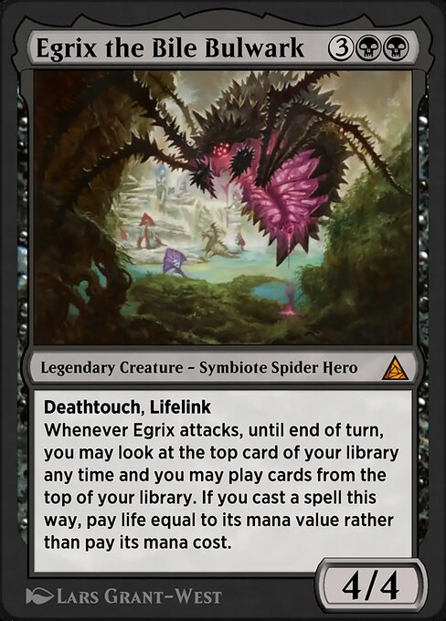 Gwenom, Remorseless magic the gathering card art