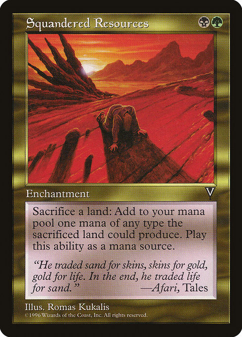 Squandered Resources card image