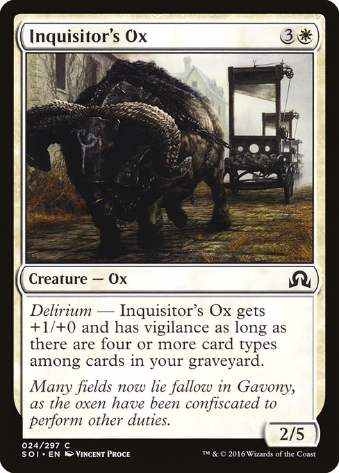 Inquisitor's Ox (Shadows over Innistrad #24)