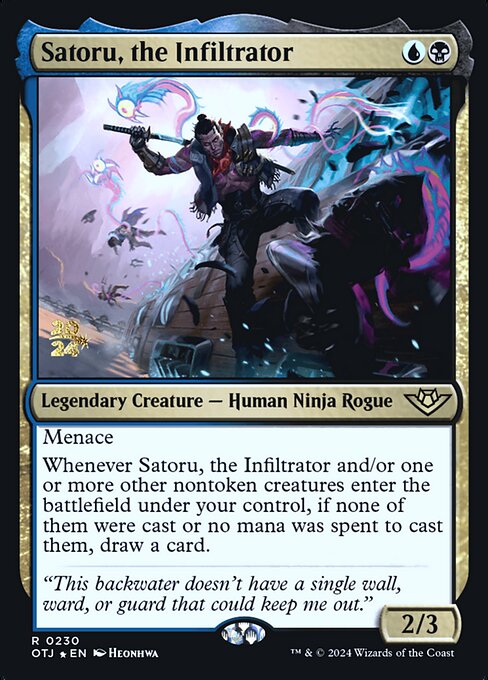 Satoru, the Infiltrator (Outlaws of Thunder Junction Promos #230s)