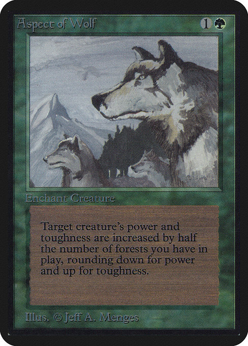 Aspect of Wolf (Limited Edition Alpha #184)