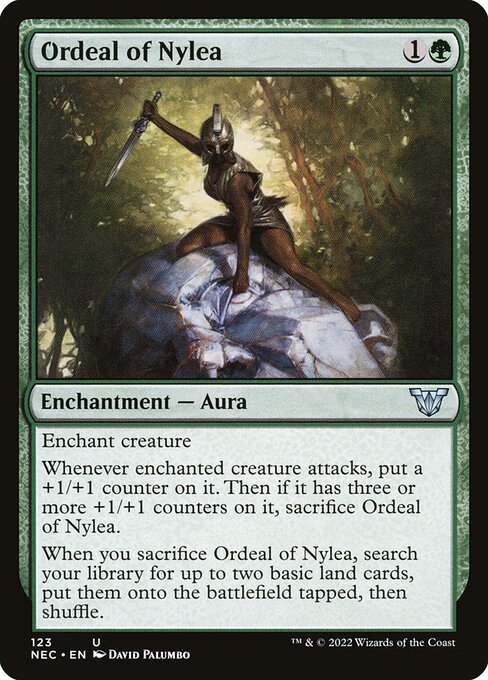 Ordeal of Nylea (Neon Dynasty Commander #123)