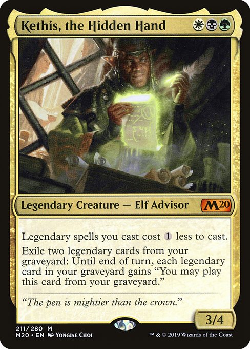 Kethis, the Hidden Hand (Core Set 2020 #211)