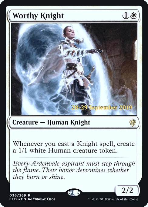 Worthy Knight (Throne of Eldraine Promos #36s)