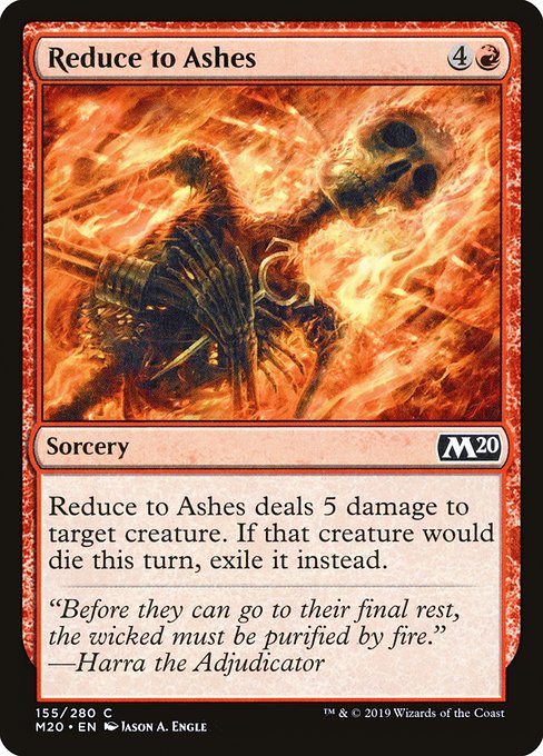 Reduce to Ashes (Core Set 2020 #155)