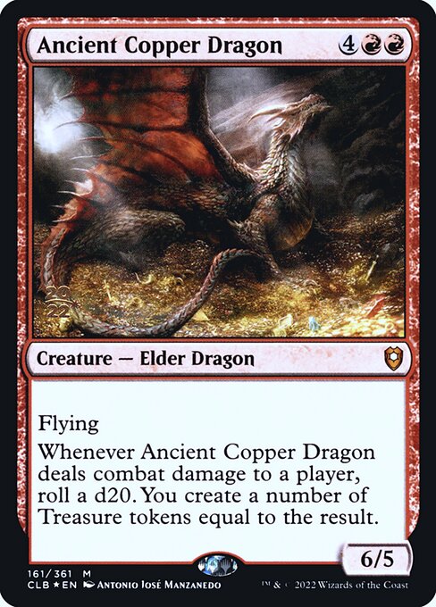 Ancient Copper Dragon (Foil Prerelease Cards)