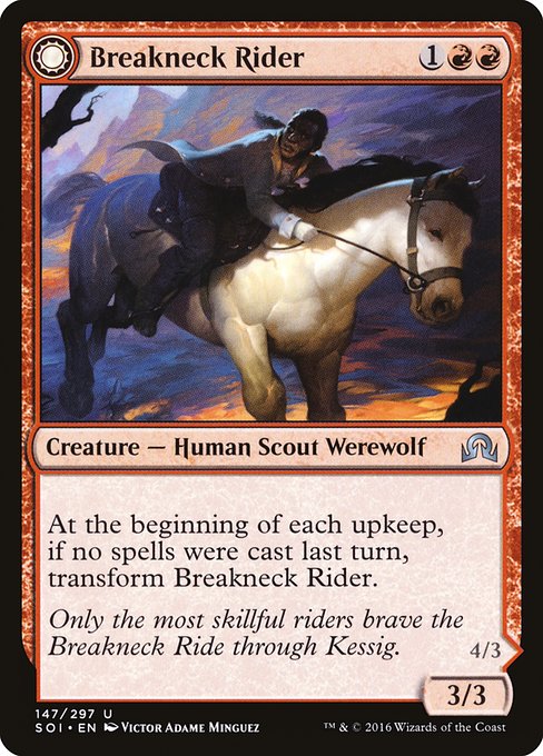 Breakneck Rider // Neck Breaker (Shadows over Innistrad #147)