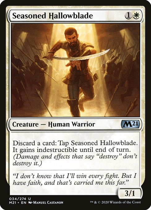 Seasoned Hallowblade card image