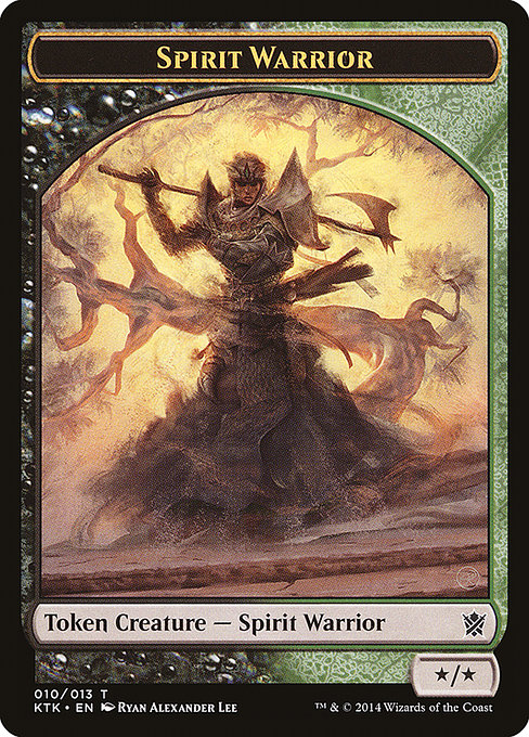 Spirit Warrior (Khans of Tarkir Tokens #10)