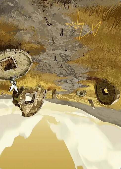 Plains // Plains magic the gathering card art