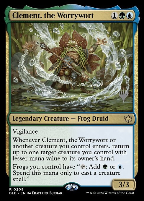 Clement, the Worrywort (Bloomburrow Promos #209p)