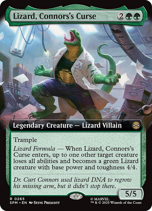 Lizard, Connors's Curse magic the gathering card art