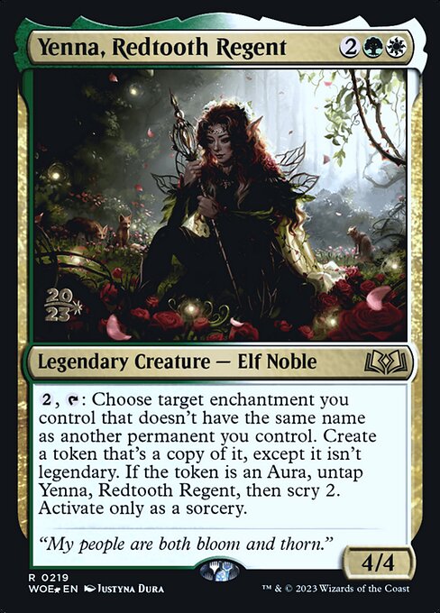 Yenna, Redtooth Regent (Wilds of Eldraine Promos #219s)