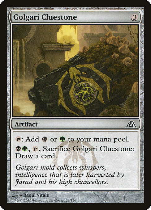 Golgari Cluestone (Dragon's Maze #139)