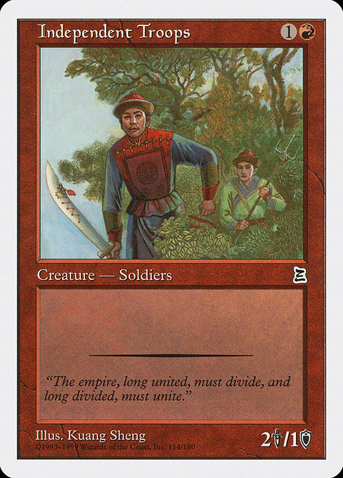 Independent Troops card image