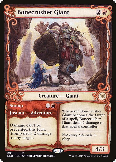 Bonecrusher Giant // Stomp (Throne of Eldraine #291)