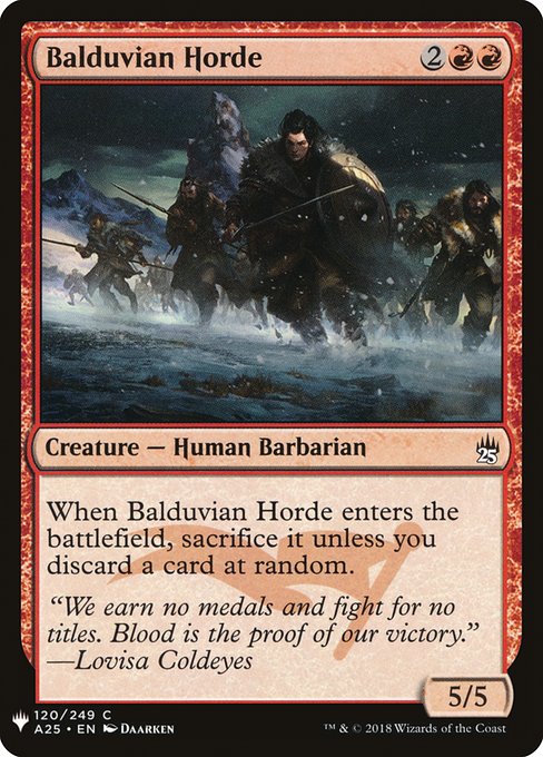 Balduvian Horde (Mystery Booster #847)