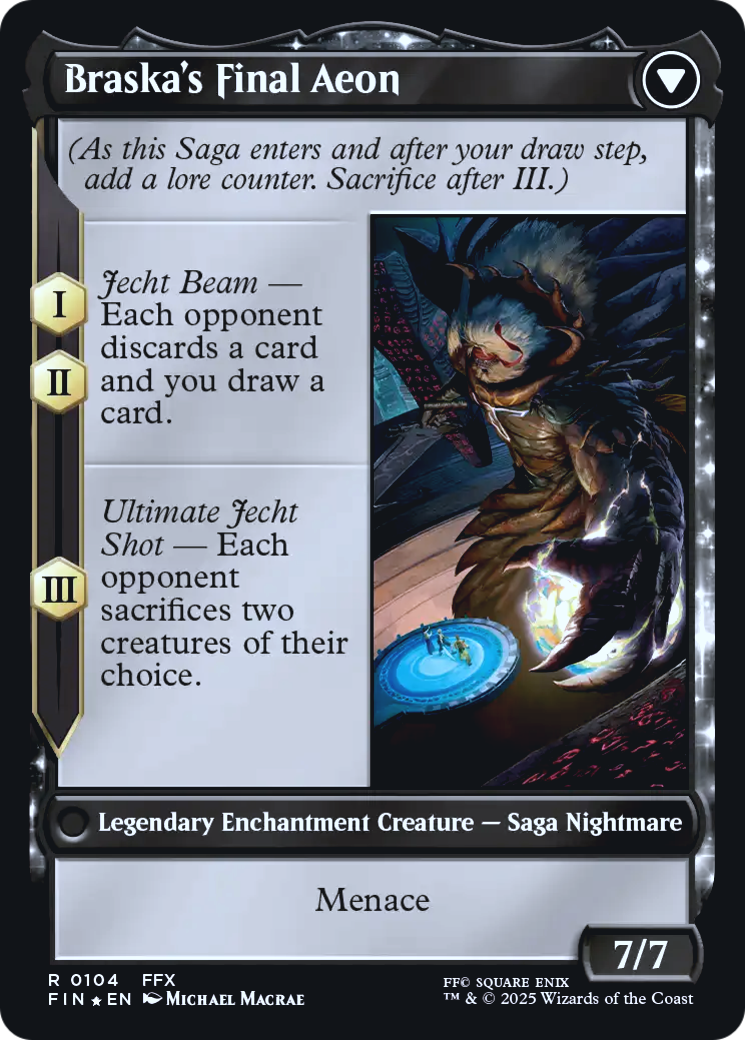 Jecht, Reluctant Guardian // Braska's Final Aeon - reverse side