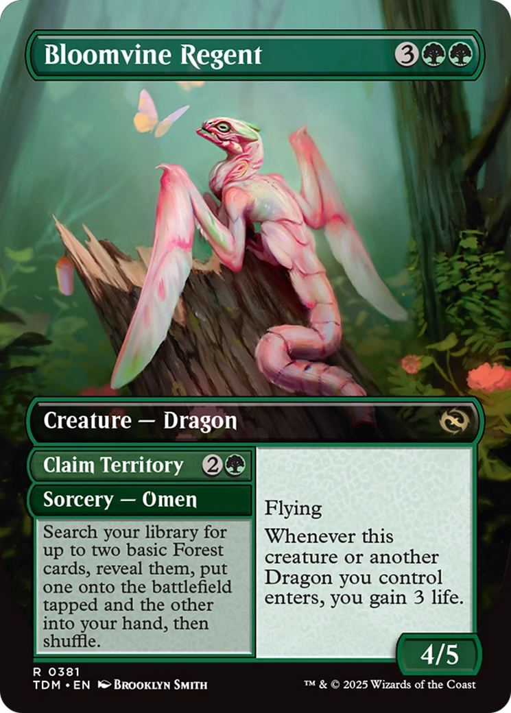 Bloomvine Regent // Claim Territory // Bloomvine Regent - reverse side