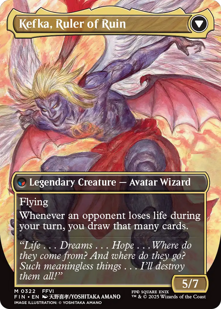 Kefka, Court Mage // Kefka, Ruler of Ruin - reverse side