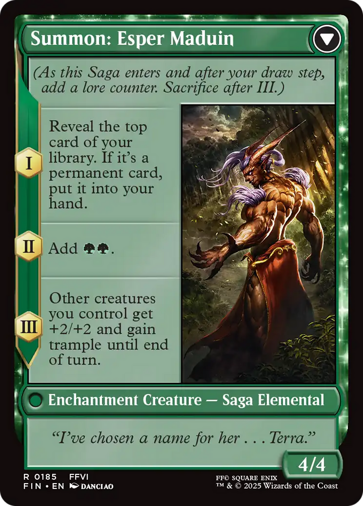 Esper Origins // Summon: Esper Maduin - reverse side