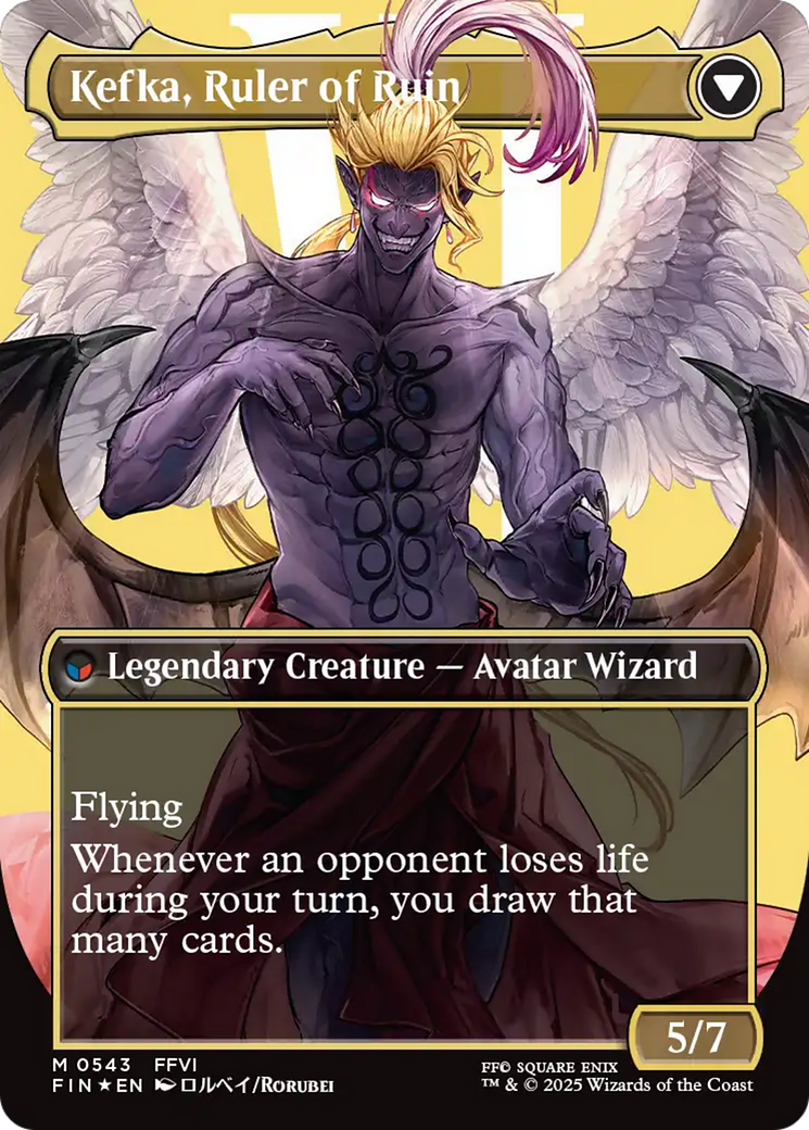 Kefka, Court Mage // Kefka, Ruler of Ruin - reverse side