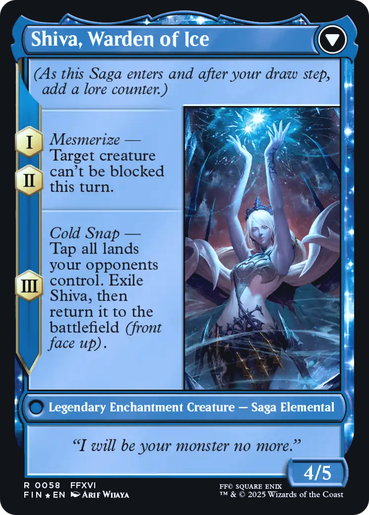 Jill, Shiva's Dominant // Shiva, Warden of Ice - reverse side