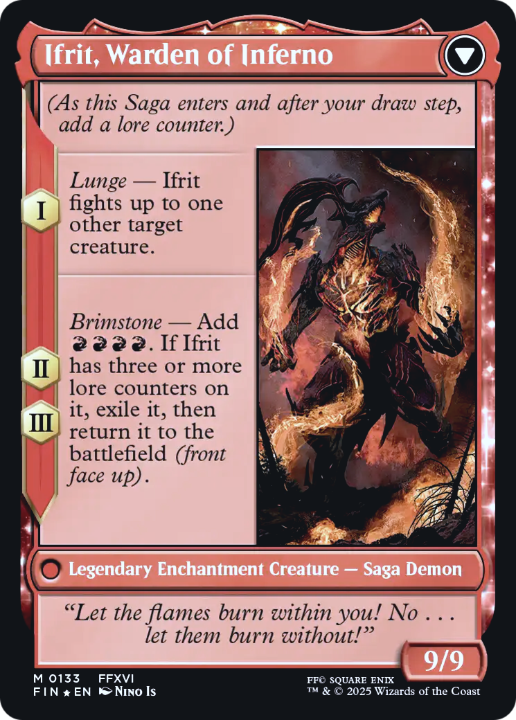 Clive, Ifrit's Dominant // Ifrit, Warden of Inferno - reverse side