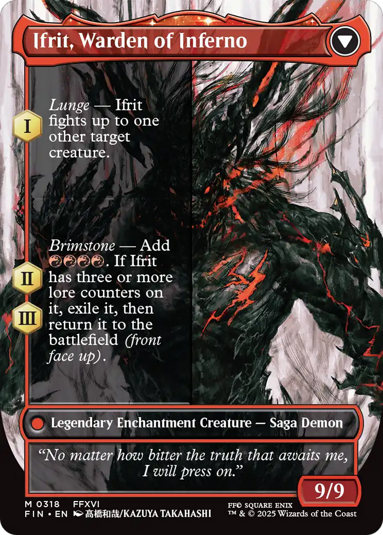 Clive, Ifrit's Dominant // Ifrit, Warden of Inferno - reverse side
