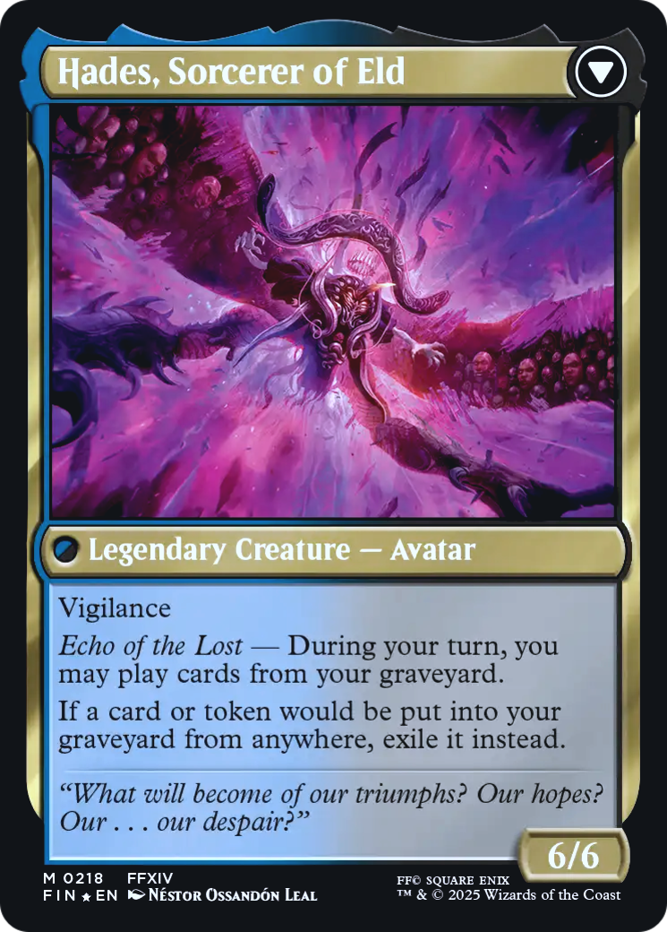 Emet-Selch, Unsundered // Hades, Sorcerer of Eld (back)
