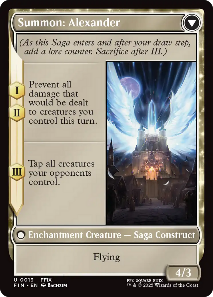 Crystal Fragments // Summon: Alexander - reverse side