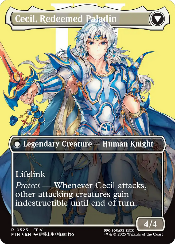 Cecil, Dark Knight // Cecil, Redeemed Paladin - reverse side