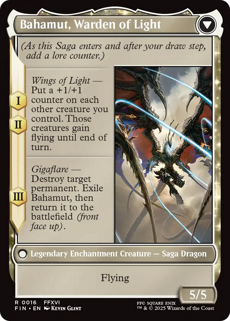 Dion, Bahamut's Dominant // Bahamut, Warden of Light - reverse side
