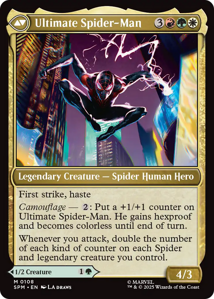 Miles Morales // Ultimate Spider-Man (back)