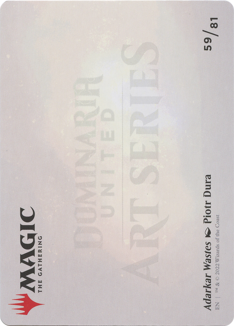 Adarkar Wastes // Adarkar Wastes - reverse side