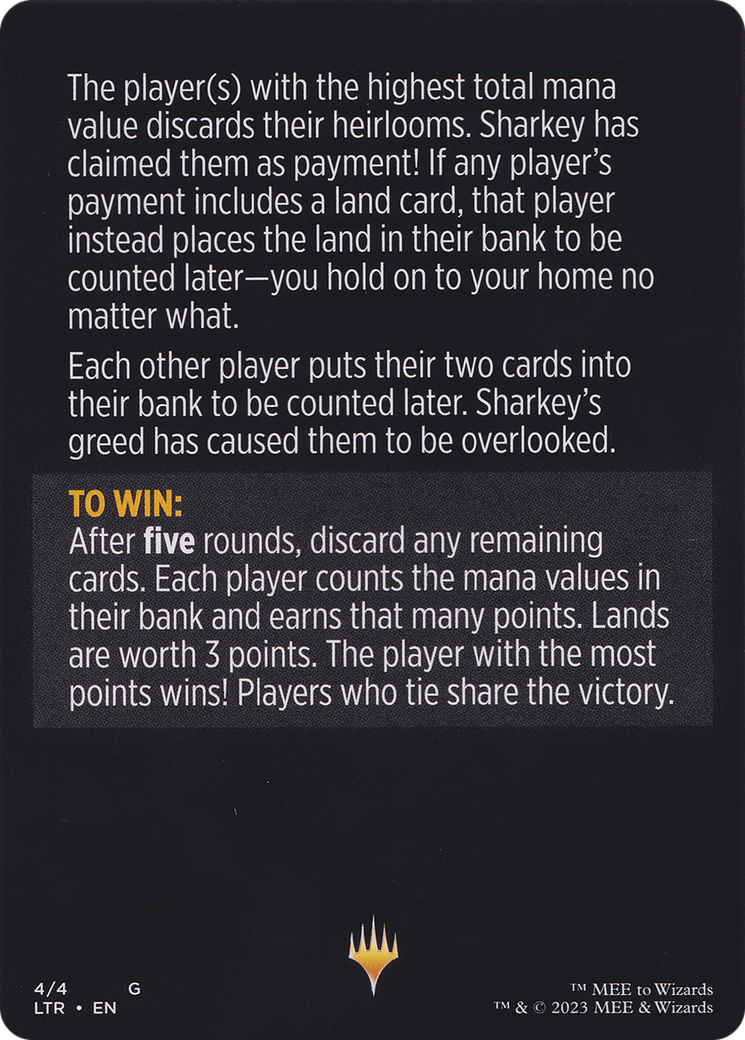 Sharkey's Tithe // Sharkey's Tithe (cont'd) (back)