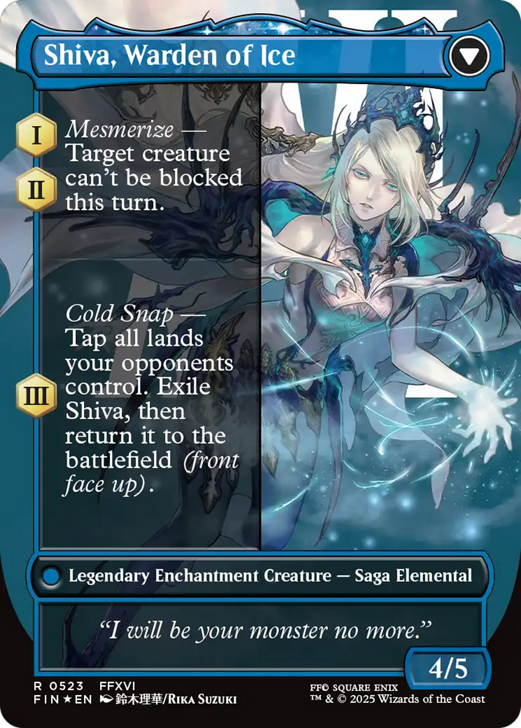 Jill, Shiva's Dominant // Shiva, Warden of Ice - reverse side