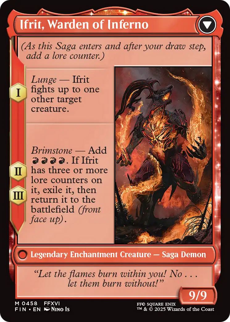 Clive, Ifrit's Dominant // Ifrit, Warden of Inferno - reverse side
