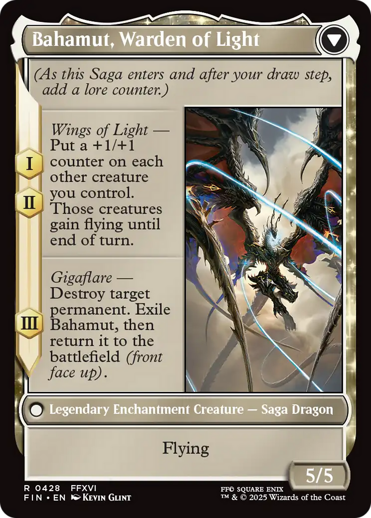 Dion, Bahamut's Dominant // Bahamut, Warden of Light - reverse side