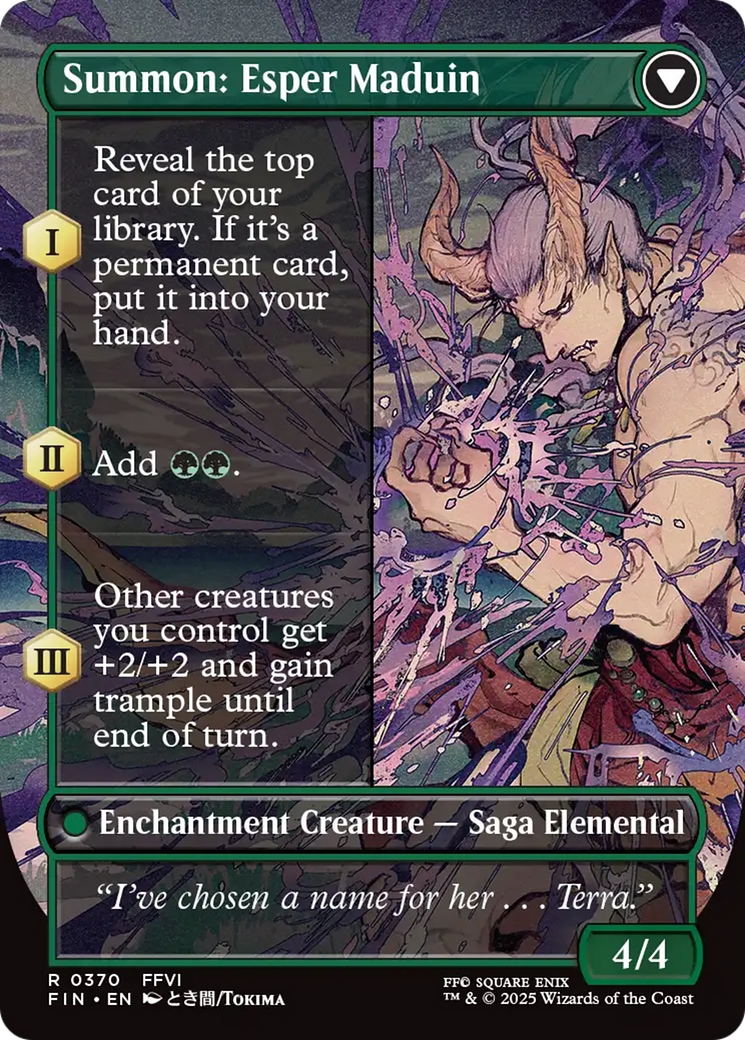 Esper Origins // Summon: Esper Maduin - reverse side
