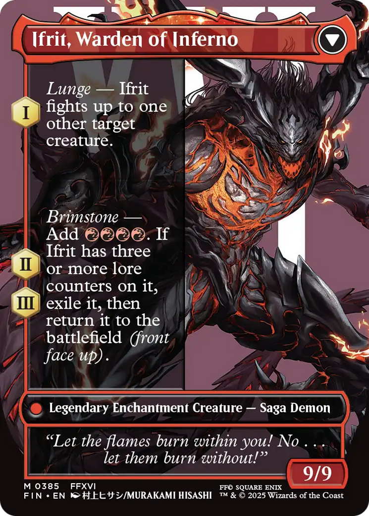 Clive, Ifrit's Dominant // Ifrit, Warden of Inferno - reverse side