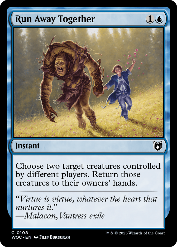 MTG Frogify. Five Run away together.
