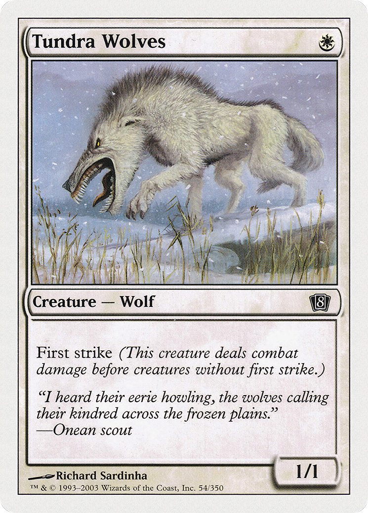 Tundra Wolves · Eighth Edition (8ED) #54 · Scryfall Magic: The 