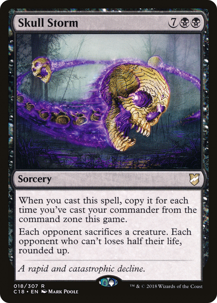 Skull Storm · Commander 2018 (C18) #18 · Scryfall Magic The Gathering Search