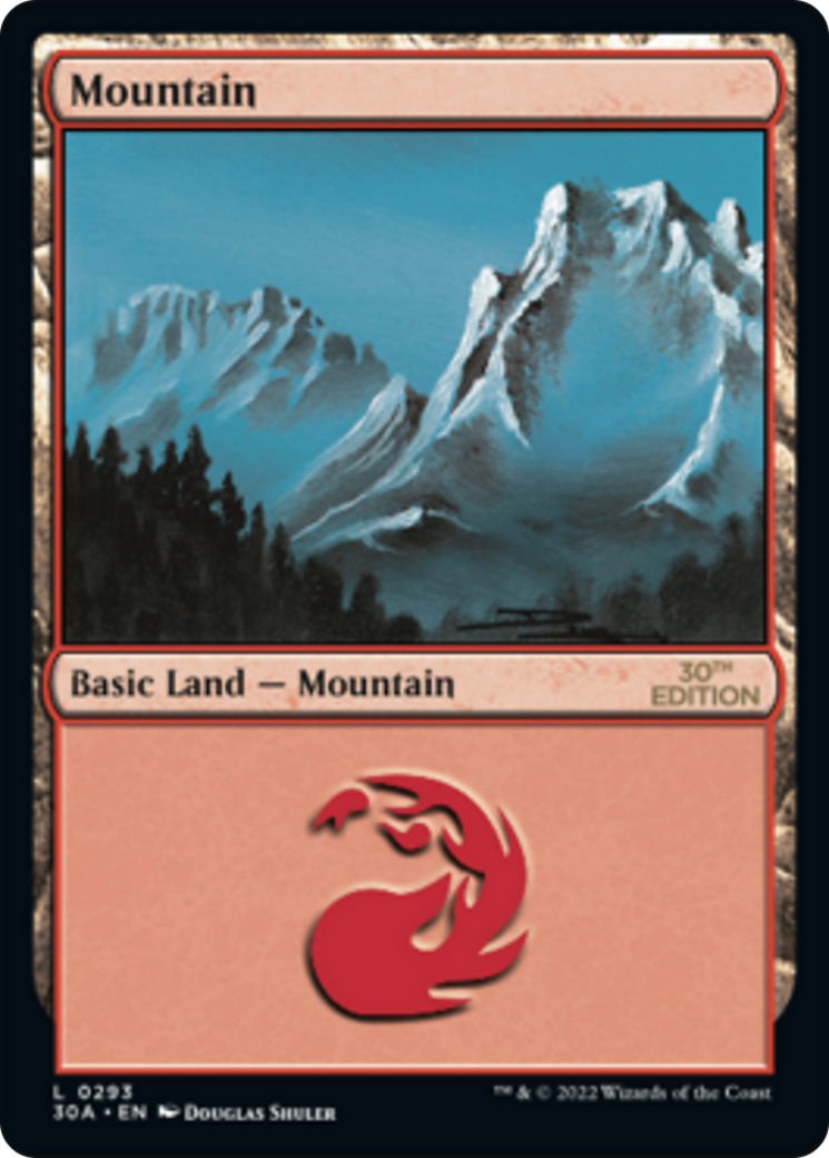 Mountain · 30th Anniversary Edition (30A) #293 · Scryfall Magic The 