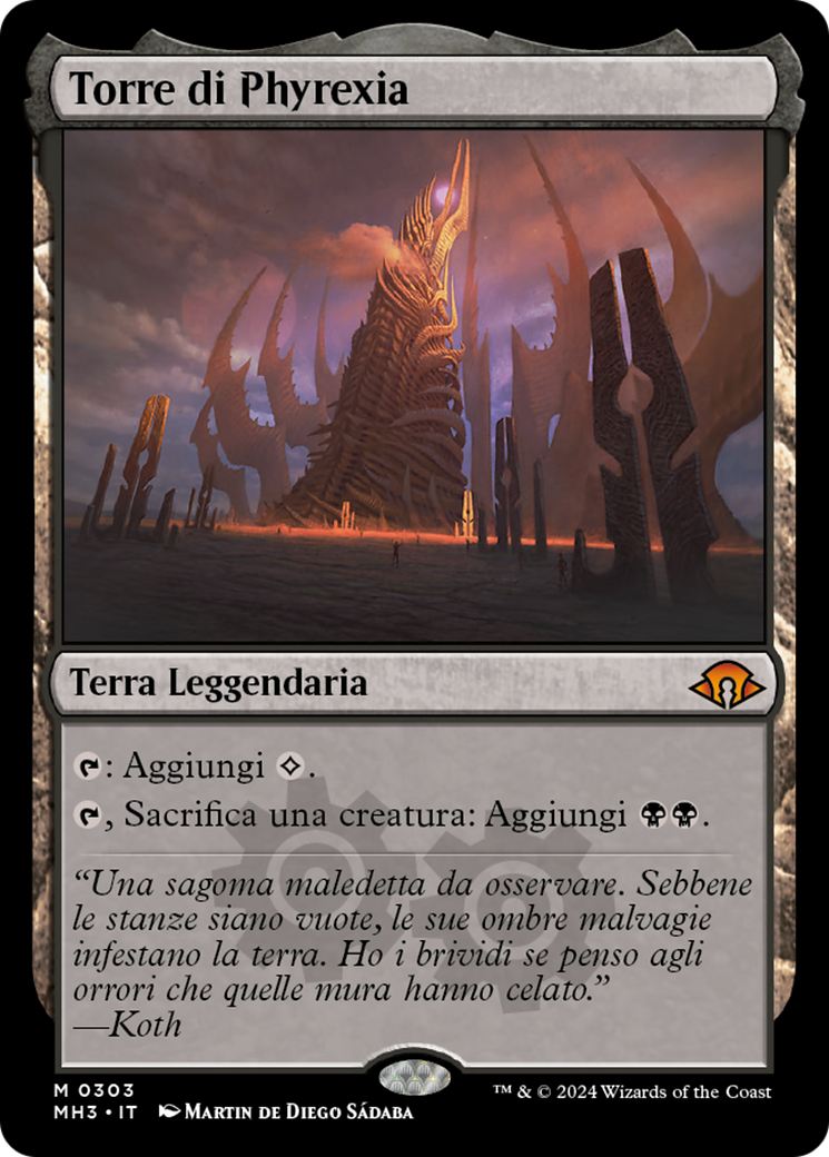 Torre di Phyrexia (Phyrexian Tower) · Modern Horizons 3 (MH3