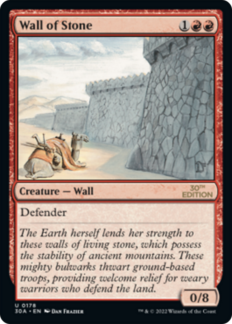 Wall of Stone · 30th Anniversary Edition (30A) #178 · Scryfall Magic 