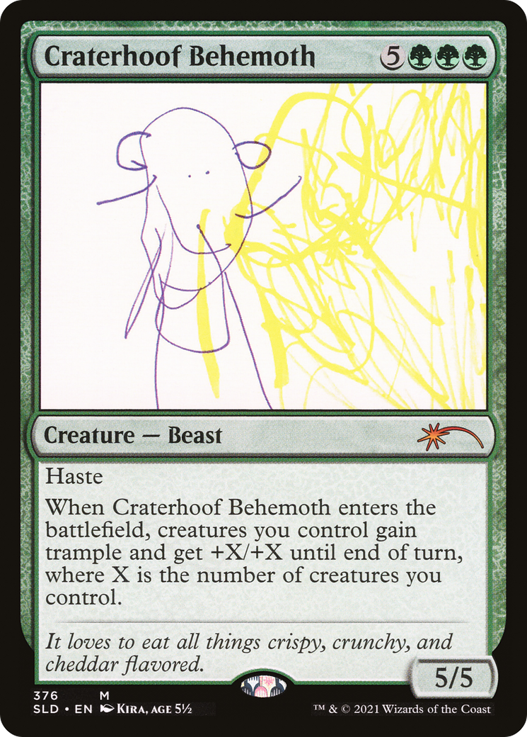 Craterhoof Behemoth · Secret Lair Drop (SLD) #376 · Scryfall Magic 